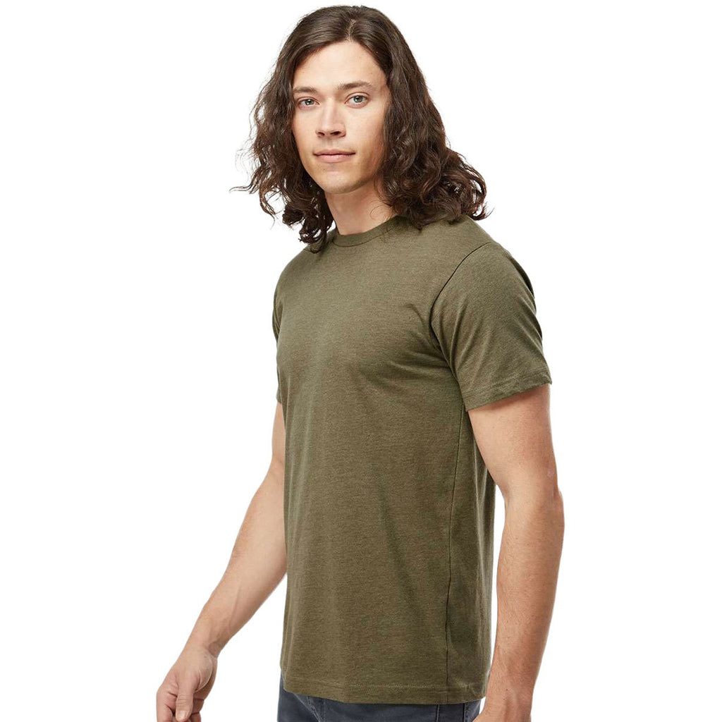 LAT Men's Vintage Military Green Fine Jersey Tee