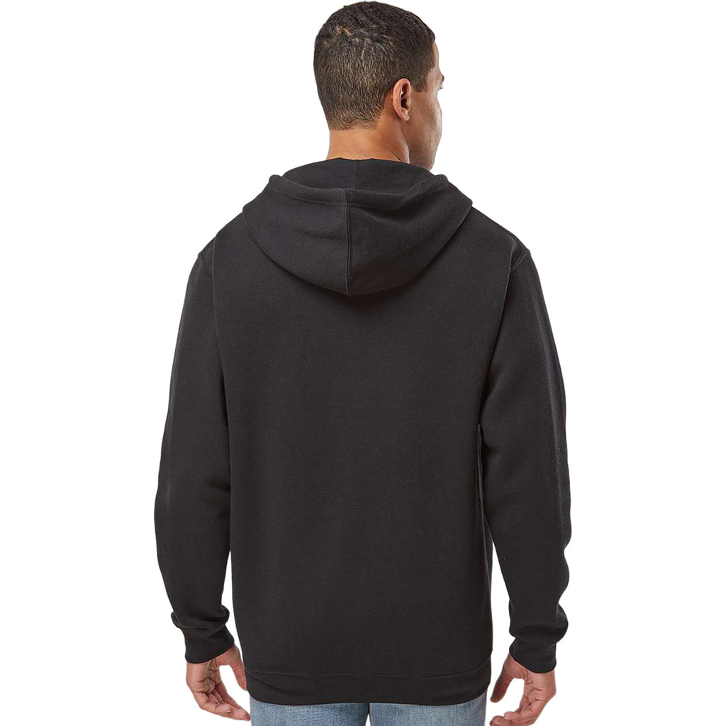 LAT Unisex Black Elevated FleeceBasic Hoodie