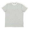 LAT Men's Heather/White Soccer Ringer Fine Jersey T-Shirt