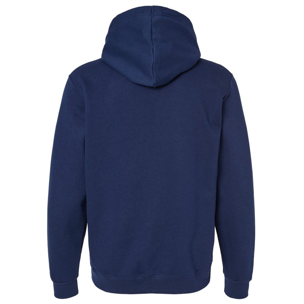 Jerzees Men's J. Navy Eco Premium Blend Ring-Spun Hooded Sweatshirt