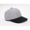 Pacific Headwear Silver/Black Velcro Adjustable Wool Cap