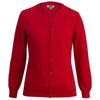 Edwards Women's Red Jewel Neck Cardigan