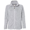 Weatherproof Women's Light Grey Heather Sweaterfleece Full-Zip