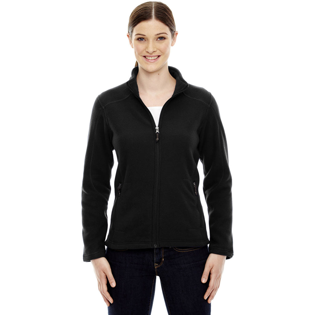 North End Women's Black Voyage Fleece Jacket