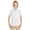 Core 365 Women's White Origin Performance Pique Polo with Pocket