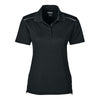 Core 365 Women's Black Radiant Performance Pique Polo