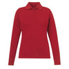 Core 365 Women's Classic Red Pinnacle Performance Long-Sleeve Pique Polo