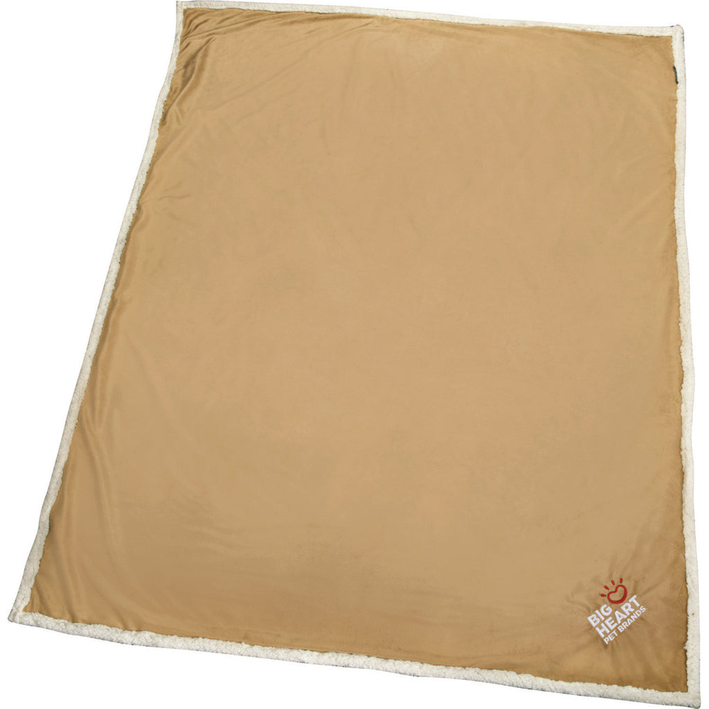 Field & Co. Tan Sherpa Blanket