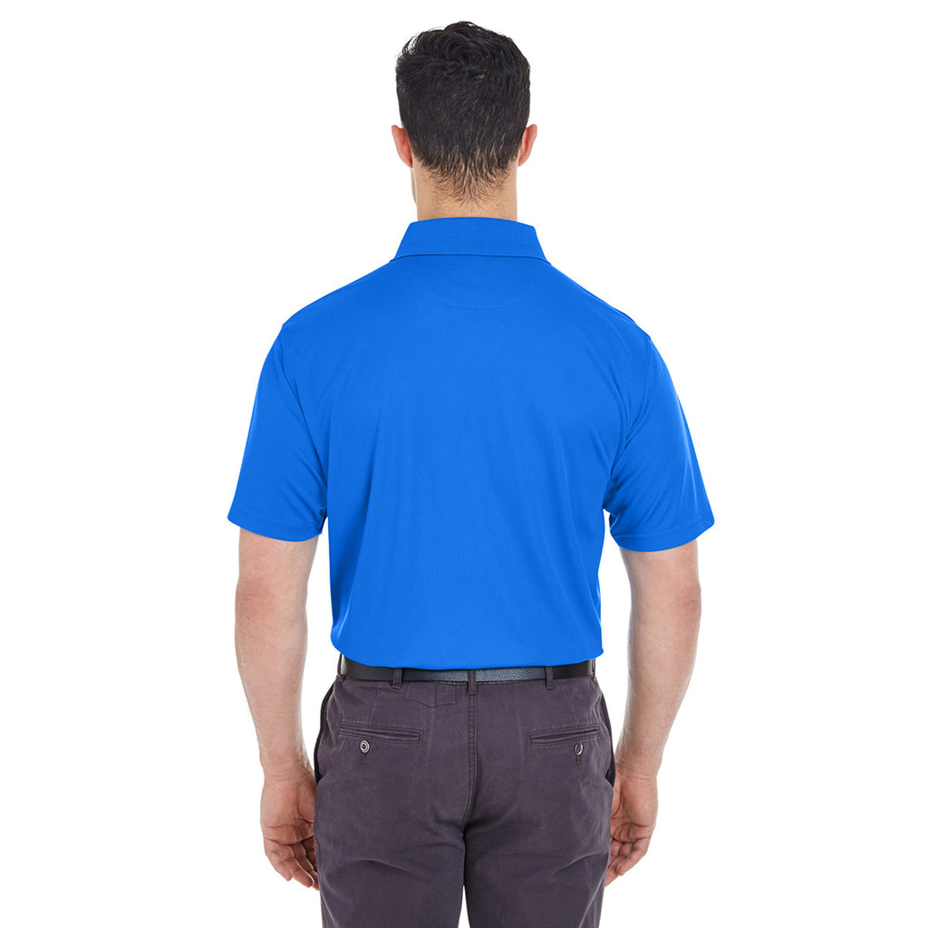 UltraClub Men's Royal Cool & Dry Mesh Pique Polo