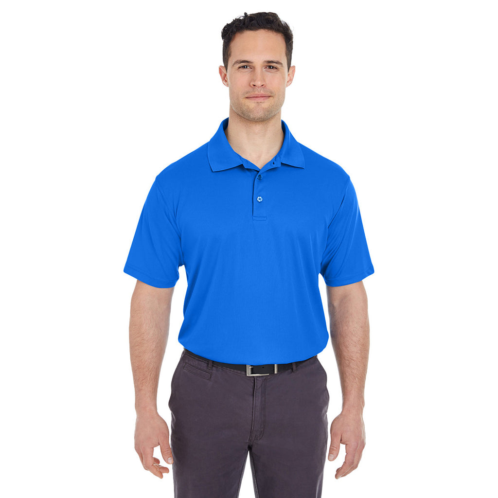 UltraClub Men's Royal Cool & Dry Mesh Pique Polo