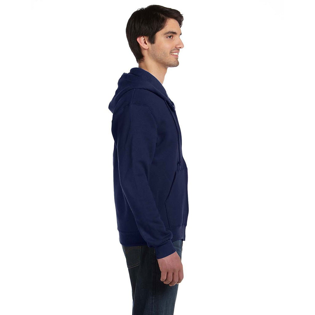 Fruit of the Loom Men's J Navy 12 oz. Supercotton Full-Zip Hood