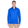 UltraClub Men's Kyanos Blue Cool & Dry Sport Quarter-Zip Pullover