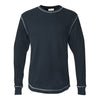 J. America Men's Vintage Navy/Vintage White Vintage Long Sleeve Thermal T-Shirt