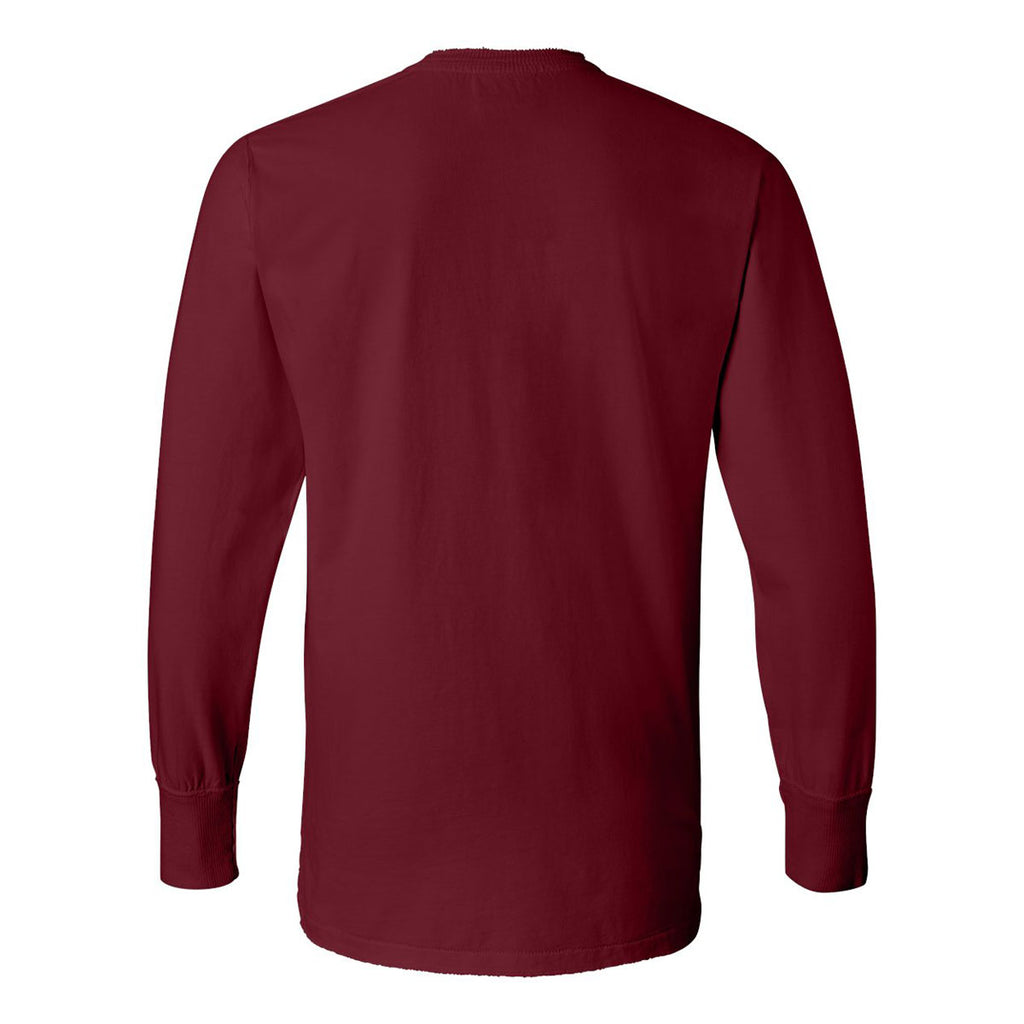 J. America Men's Simply Red Vintage Brushed Jersey Henley