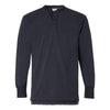 J. America Men's Navy Vintage Brushed Jersey Henley