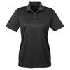 UltraClub Women's Black Cool & Dry Sport Polo