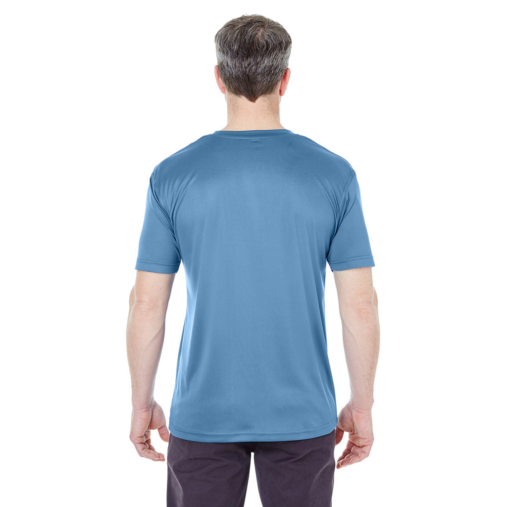 UltraClub Men's Indigo Cool & Dry Sport Performance Interlock T-Shirt