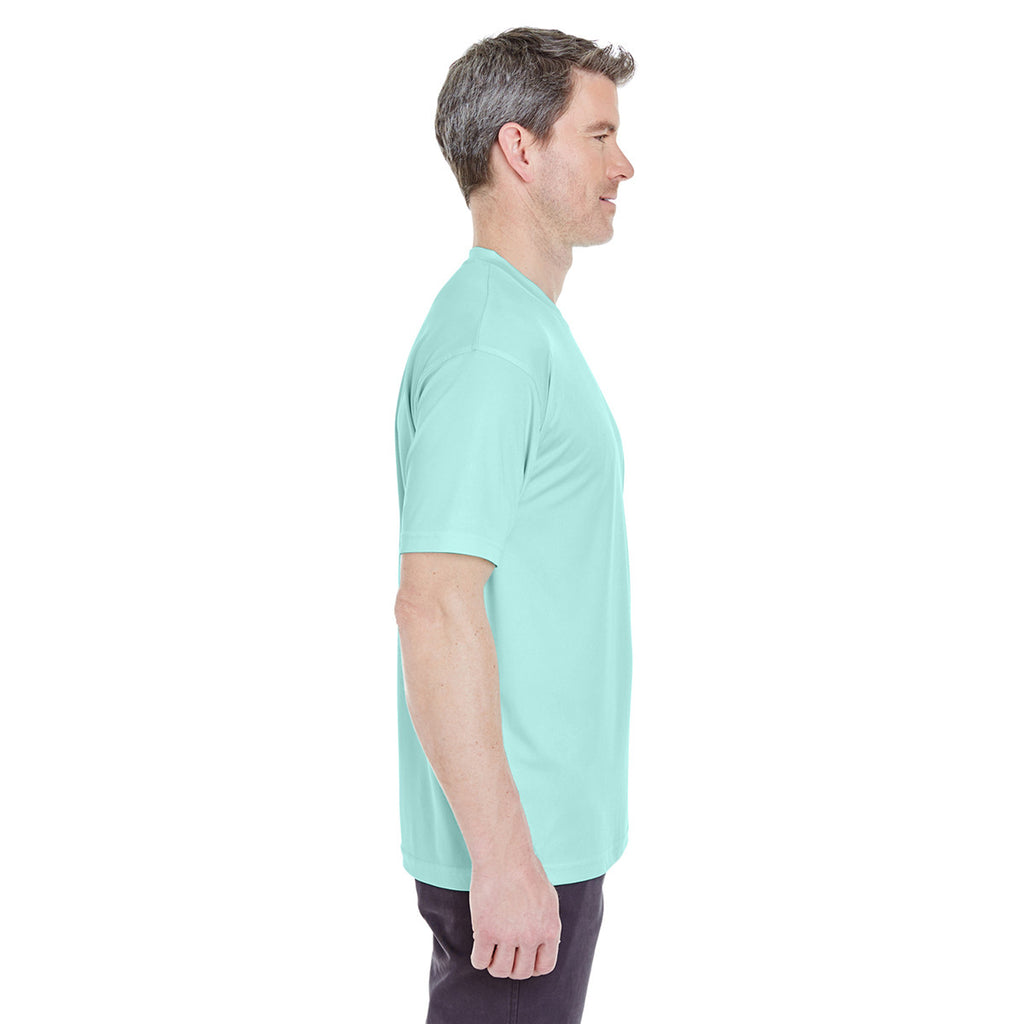 UltraClub Men's Sea Frost Cool & Dry Sport Performance Interlock T-Shirt