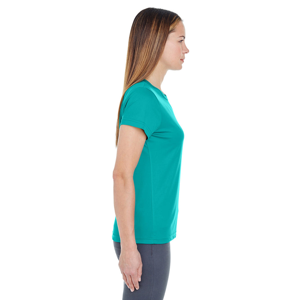 UltraClub Women's Jade Cool & Dry Sport Performance Interlock T-Shirt