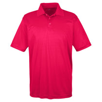 UltraClub Men's Red Cool & Dry Sport Performance Interlock Polo