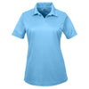 UltraClub Women's Columbia Blue Cool & Dry Sport Performance Interlock Polo