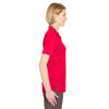 UltraClub Women's Red Cool & Dry Sport Performance Interlock Polo