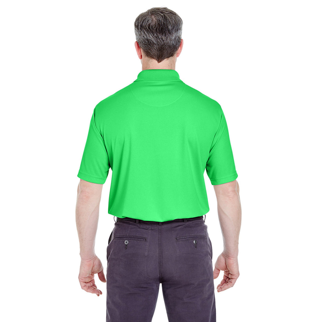 UltraClub Men's Cool Green Cool & Dry Stain-Release Performance Polo