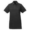 UltraClub Women's Black Classic Pique Polo