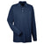 UltraClub Men's Navy Long-Sleeve Classic Pique Polo