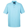 UltraClub Men's Baby Blue Whisper Pique Polo