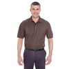 UltraClub Men's Chocolate Whisper Pique Polo