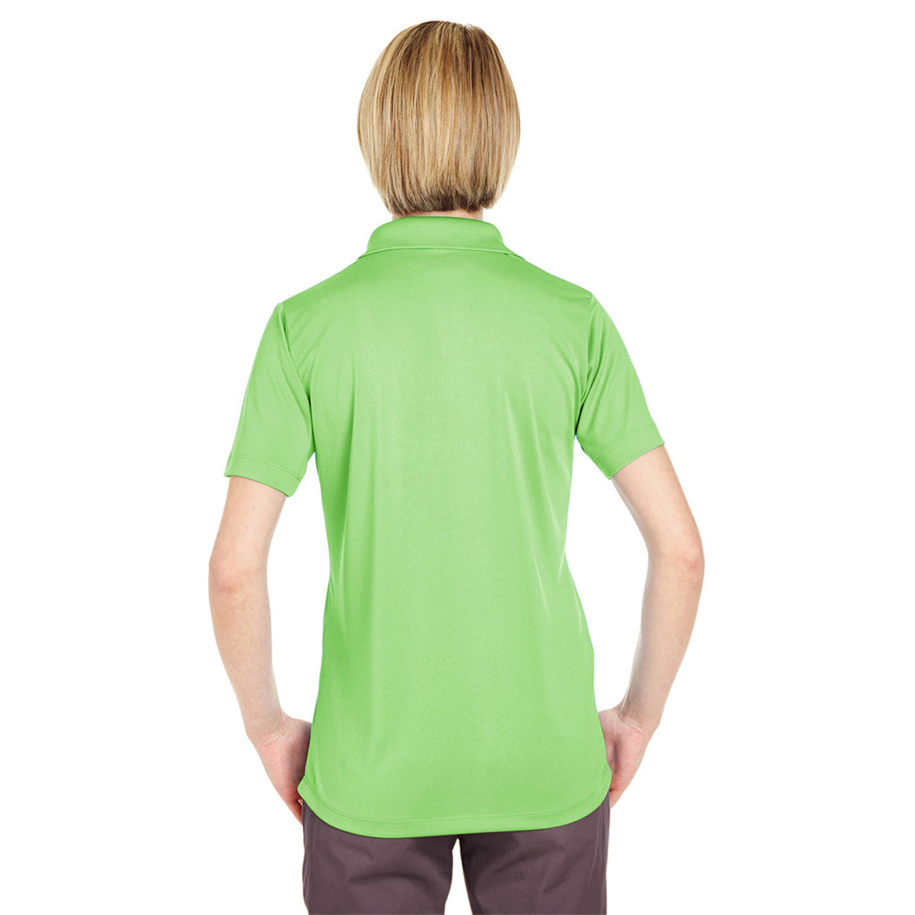 UltraClub Women's Light Green Cool & Dry 8 Star Elite Performance Interlock Polo