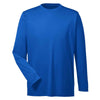 UltraClub Men's Royal Cool & Dry Performance Long-Sleeve Top