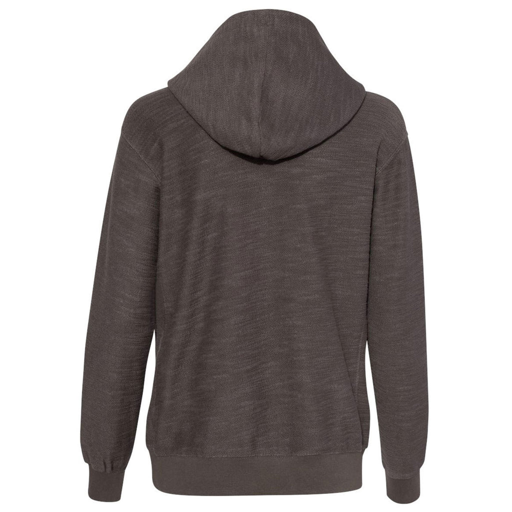 J. America Women's Charcoal Shore French Terry Lace Scuba Hoodie