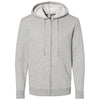 Alternative Apparel Men's Heather Grey Eco-Cozy Fleece Zip Hoodie