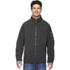 North End Men's Graphite Three-Layer Fleece Technical Jacket