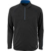 North End Men's Black/True Royal Radar Half-Zip Performance Long-Sleeve Top