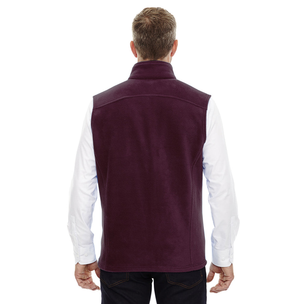 Core 365 Men's Burgundy Journey Fleece Vest