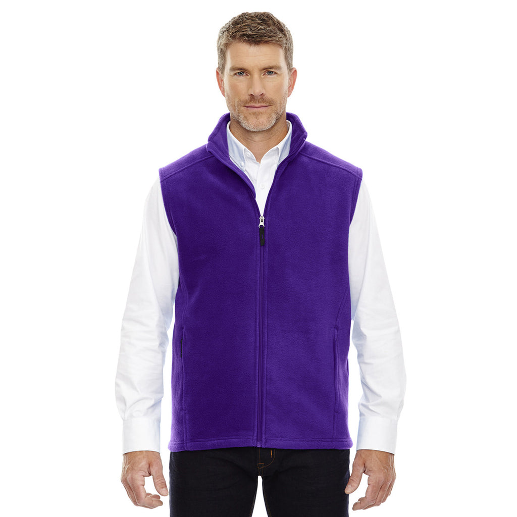 Core 365 Men's Campus Purple Journey Fleece Vest