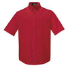 Core 365 Men's Classic Red Optimum Short-Sleeve Twill Shirt