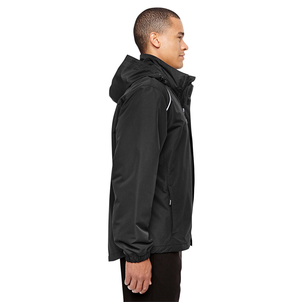 Core 365 Men's Black Tall Profile Fleece-Lined All-Season Jacket