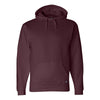 J. America Men's Maroon Premium Hooded Sweatshirt