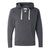 J. America Men's Charcoal Heather Sport Lace Hooded Sweatshirt