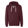 J. America Men's Maroon Sport Lace Hooded Sweatshirt