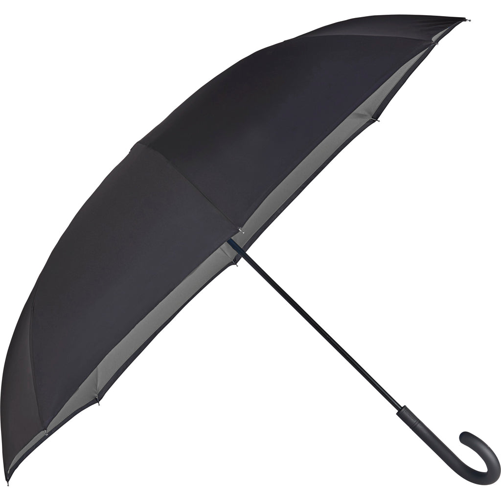 Totes Gray 47" Auto Close Inbrella Inversion Umbrella