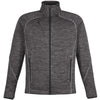 North End Men's Carbon/Black Flux Melange Bonded Jacket