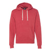 J. America Men's Red Triblend Triblend Hooded Pullover Sweatshirt