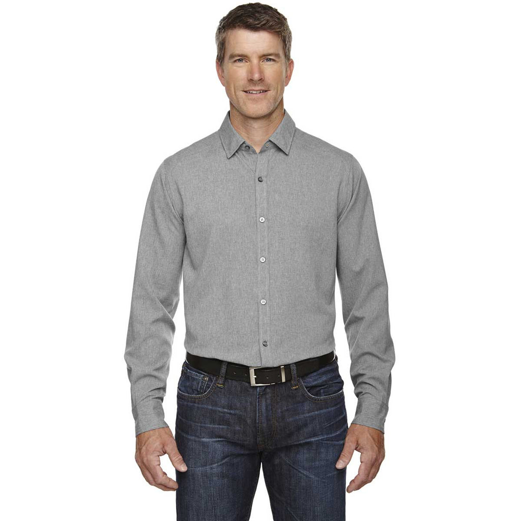 North End Men's Light Heather Melange Performance Shirt