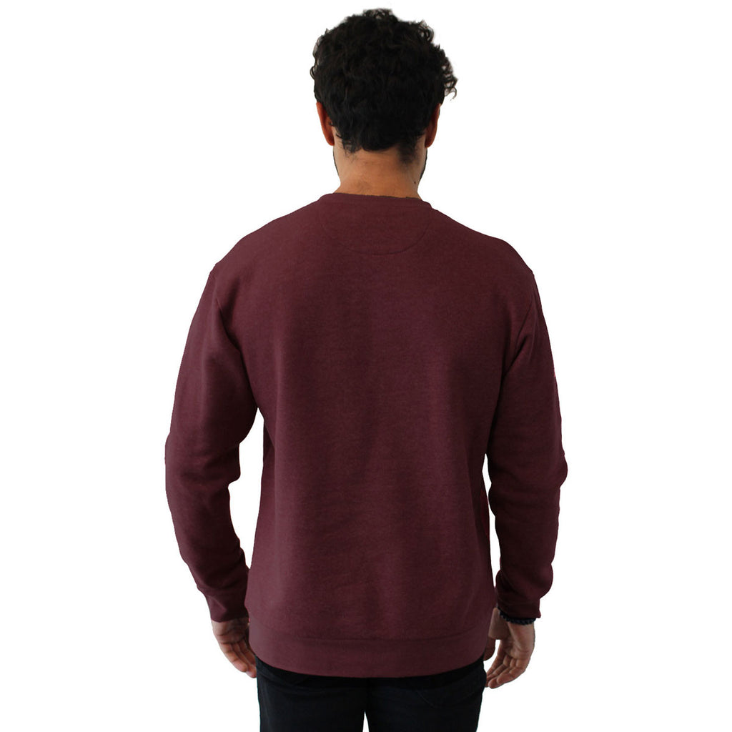 Next Level Unisex Heather Maroon Pullover PCH Crewneck Sweatshirt