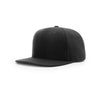 Richardson Black Street Melton Wool Strapback Cap